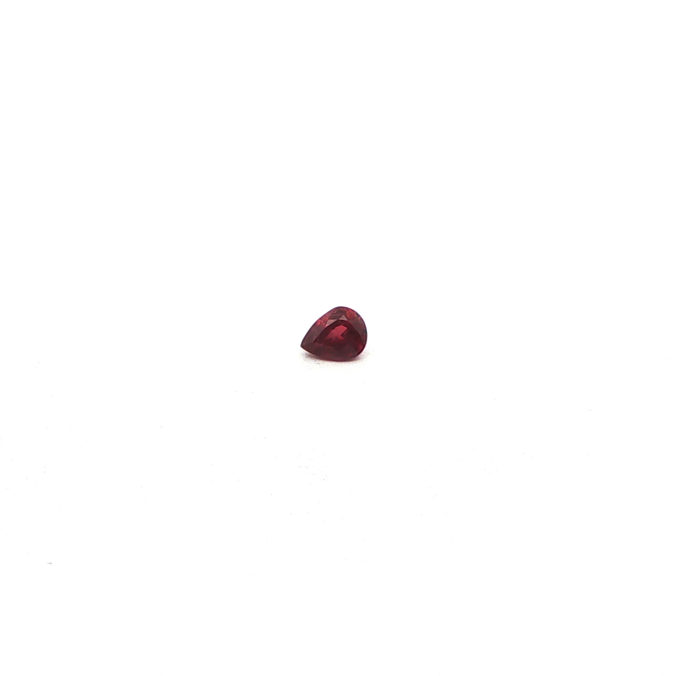 0.4 ct Pear ruby
