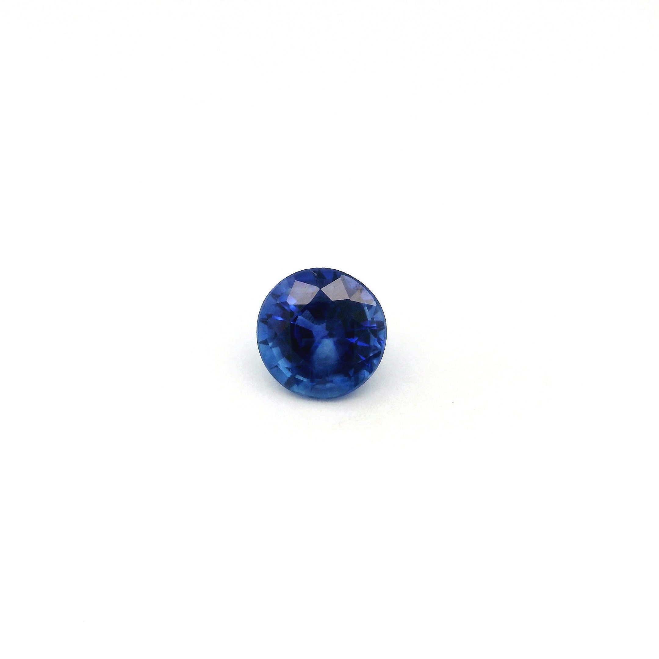 SAPPHIRE FACETED 0.72ct BLUE Medium Intense EC SRILANKA HEATED