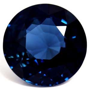 Szafir 4,06 ct, niebieski, szlif okrągły