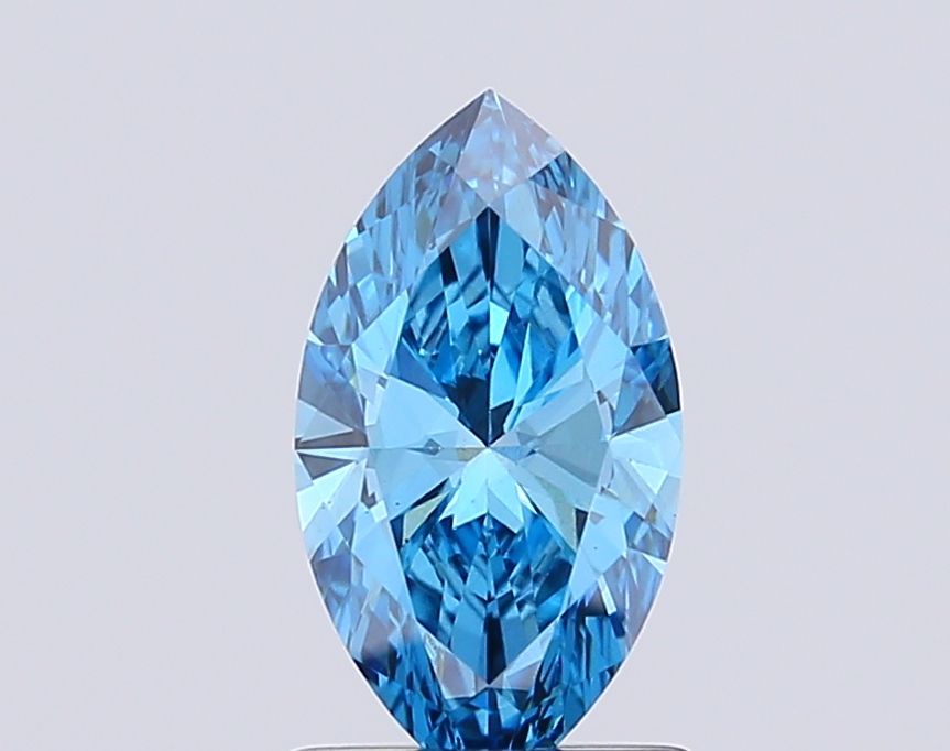 1.05 CT Fancy Vivid Blue MARQUISE