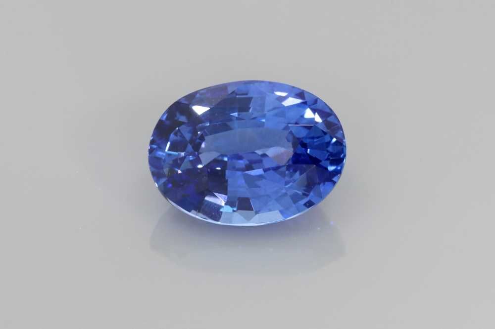3.02 Carat Blue Oval Sapphire