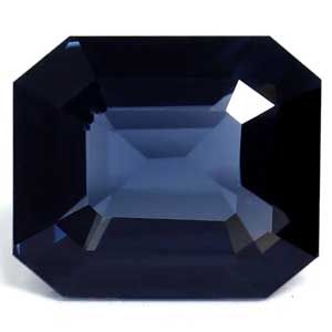 Spinel 1,52 ct, niebieski, szlif szmaragdowy