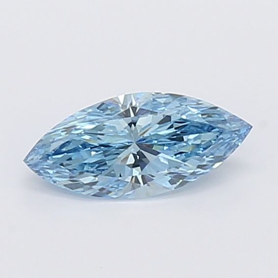 0.52 CT Fancy Vivid Blue MARQUISE