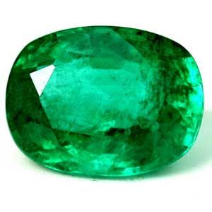 Szmaragd 3,85 ct, zielony, szlif cushion