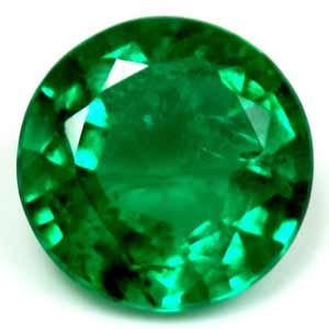 Szmaragd 1,61 ct, zielony, szlif okrągły