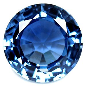 Szafir 1,08 ct, niebieski, szlif okrągły