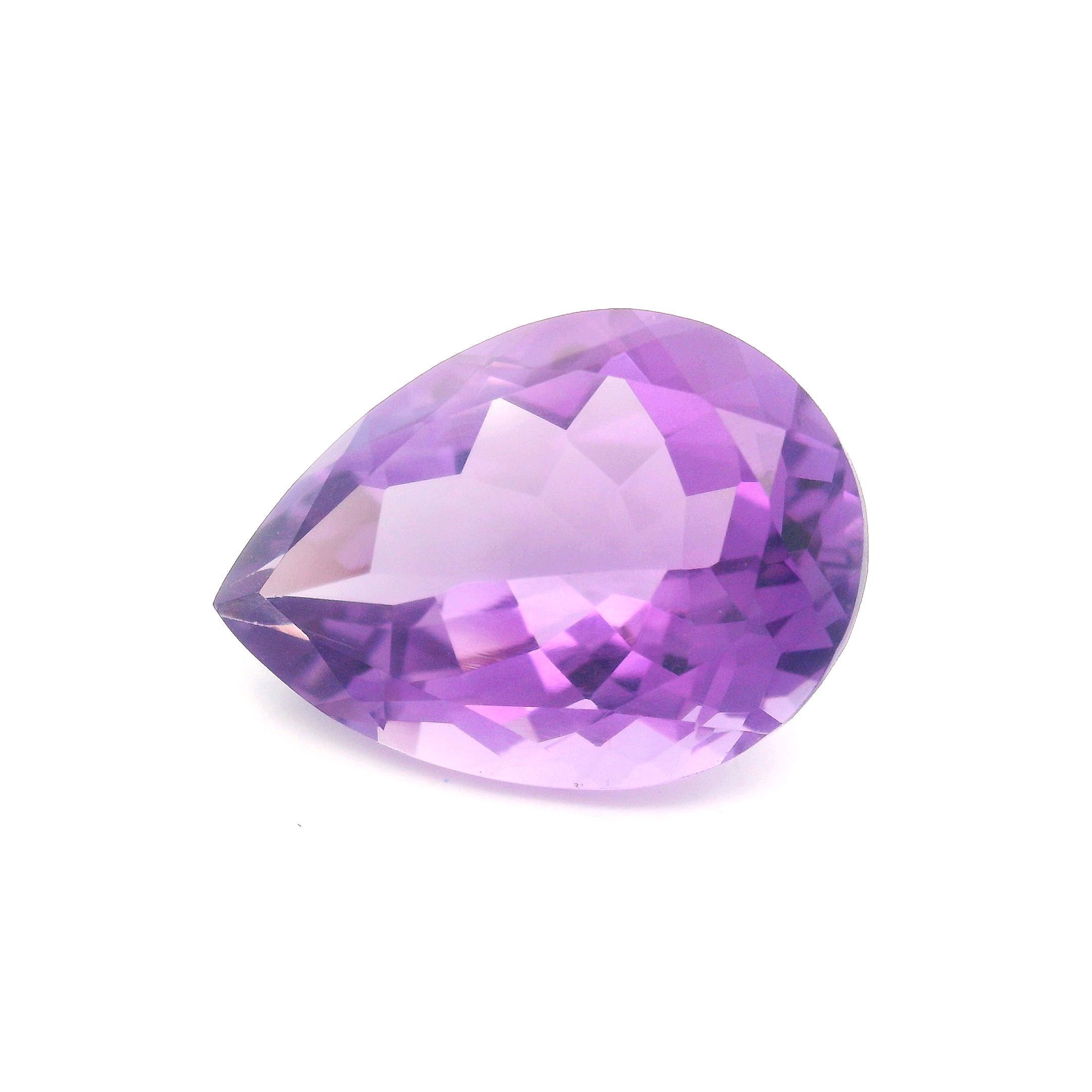Ametyst 9,98 ct, purpurowy, szlif gruszka