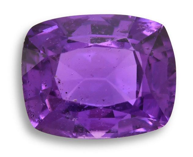 Szafir 1,44 ct, purpurowy, szlif cushion