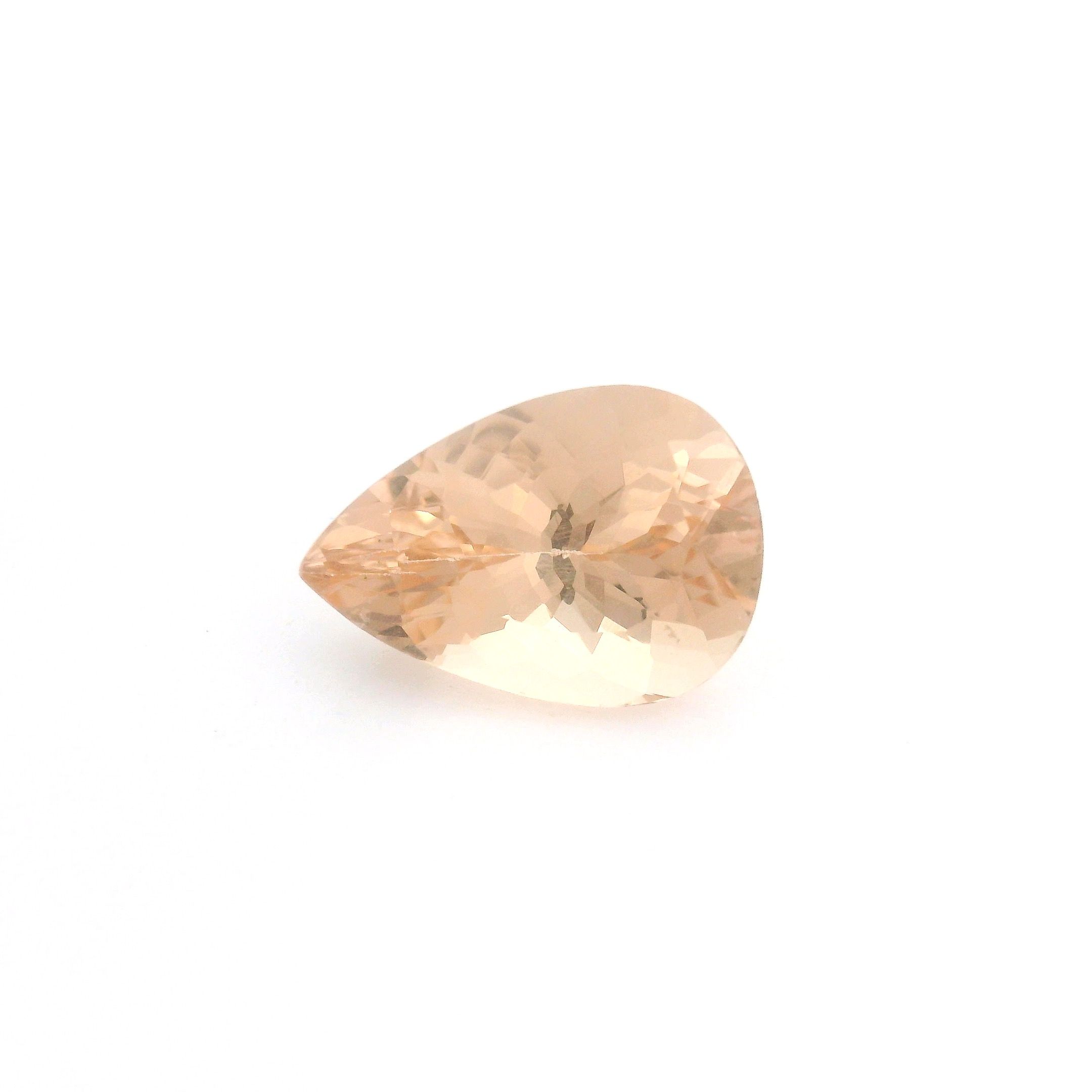 Morganit 2,92 ct, różowy, szlif gruszka