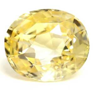 Szafir 1,73 ct, żółty, szlif owalny