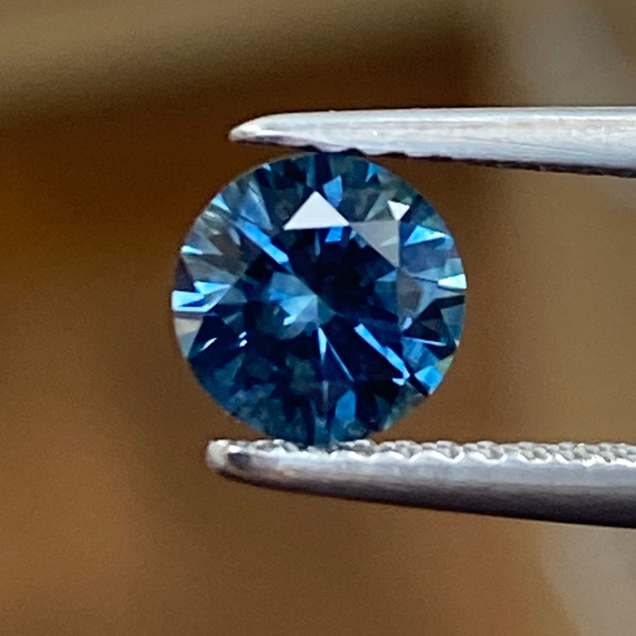SAPPHIRE FACETED 0.86ct GREEN Blue Green EC UNITEDSTATES HEATED