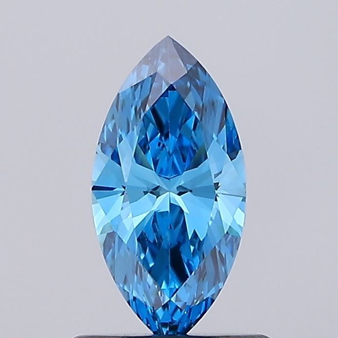 0.63 CT Fancy Vivid Blue MARQUISE