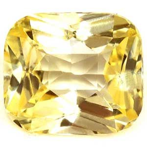 Szafir 1,59 ct, żółty, szlif cushion
