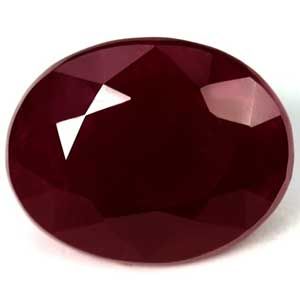 Rubin 1,63 ct, czerwony, szlif owalny