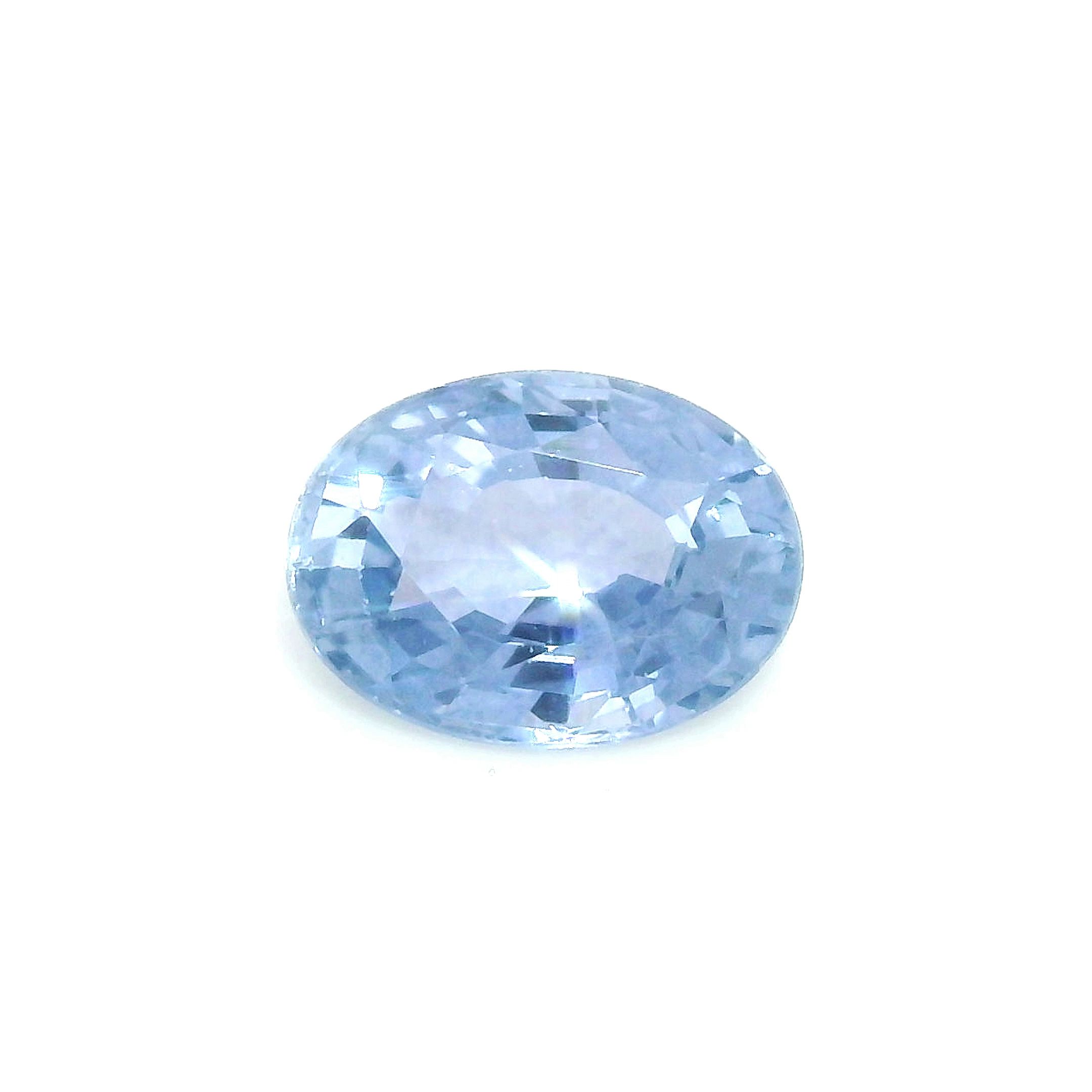 Szafir 1,11 ct, niebieski, szlif owalny