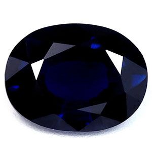 Szafir 1,46 ct, niebieski, szlif owalny