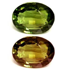 Aleksandryt 3,05 ct, zielony, szlif owalny