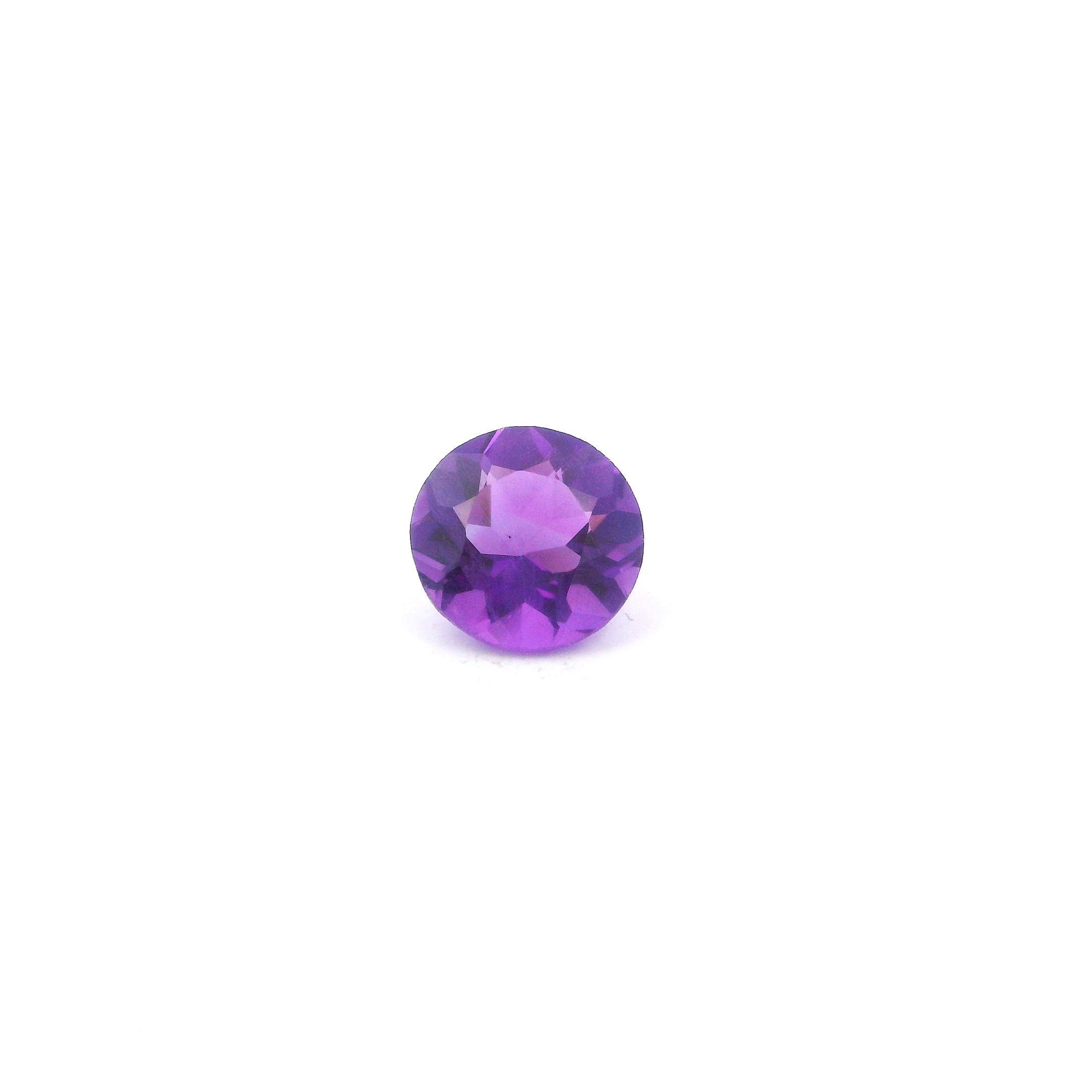 Ametyst 1,08 ct, purpurowy, szlif okrągły