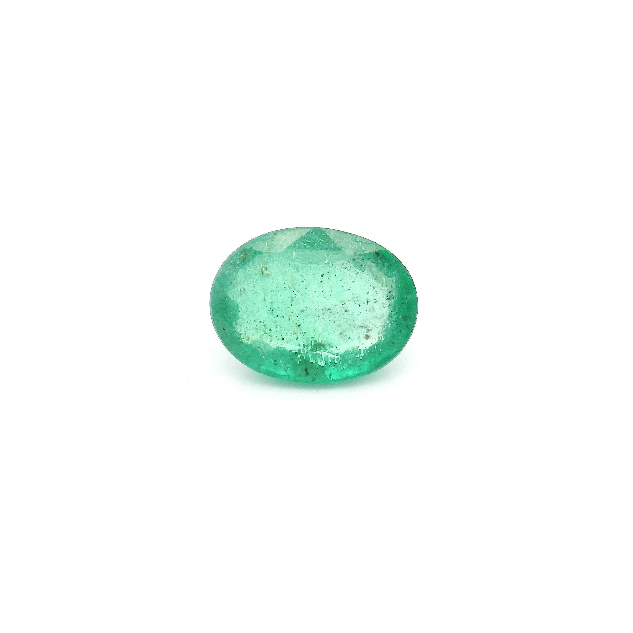 Szmaragd 1,25 ct, zielony, szlif owalny