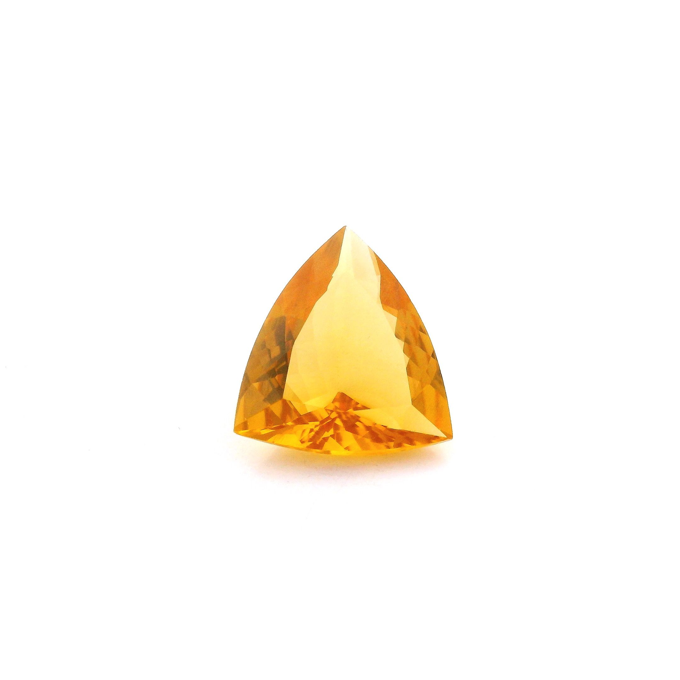 Heliodor 3,16 ct, żółty, szlif trójkątny