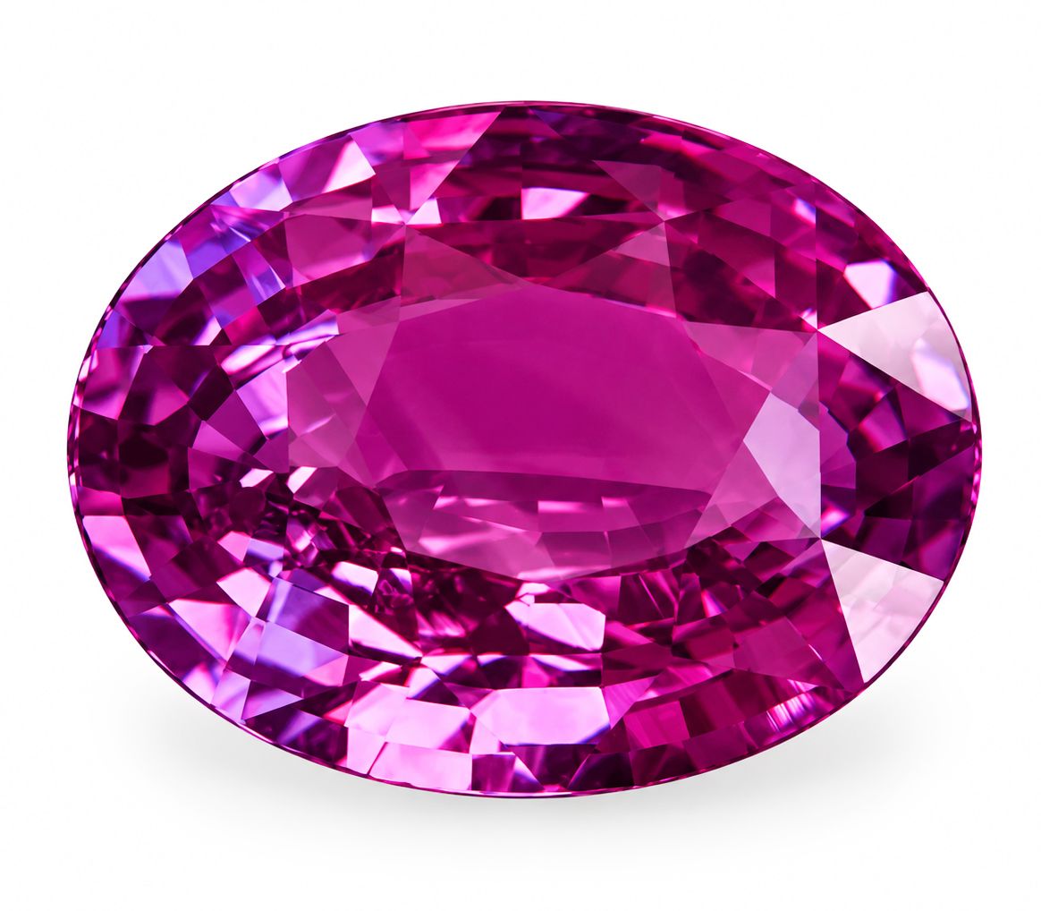 Szafir 10,00 ct, różowy, szlif owalny