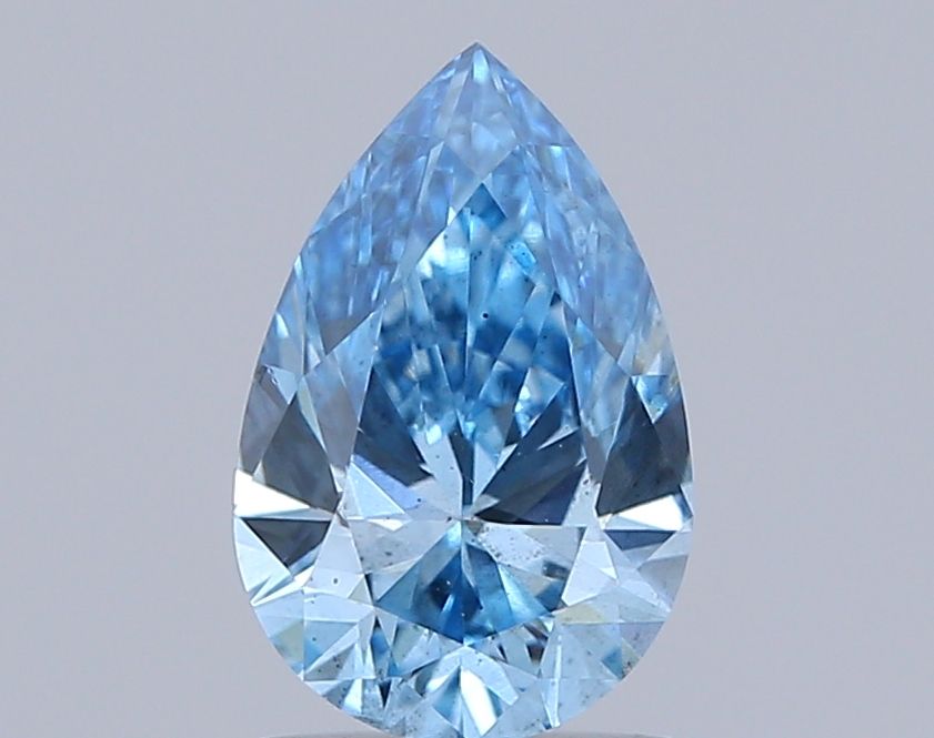 1.12 CT Fancy Vivid Blue PEAR
