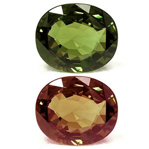 Aleksandryt 1,74 ct, zielony, szlif owalny