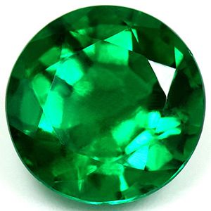 Szmaragd 2,42 ct, zielony, szlif okrągły