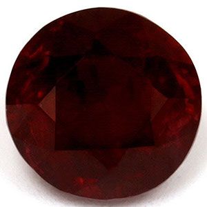 Rubin 1,87 ct, czerwony, szlif okrągły