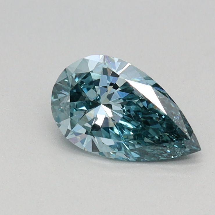 0.37 CT Fancy Vivid Green PEAR