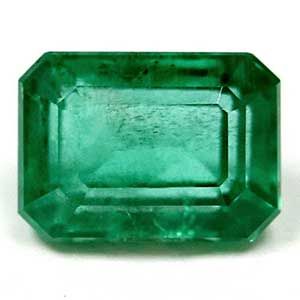 Szmaragd 1,28 ct, zielony, szlif szmaragdowy