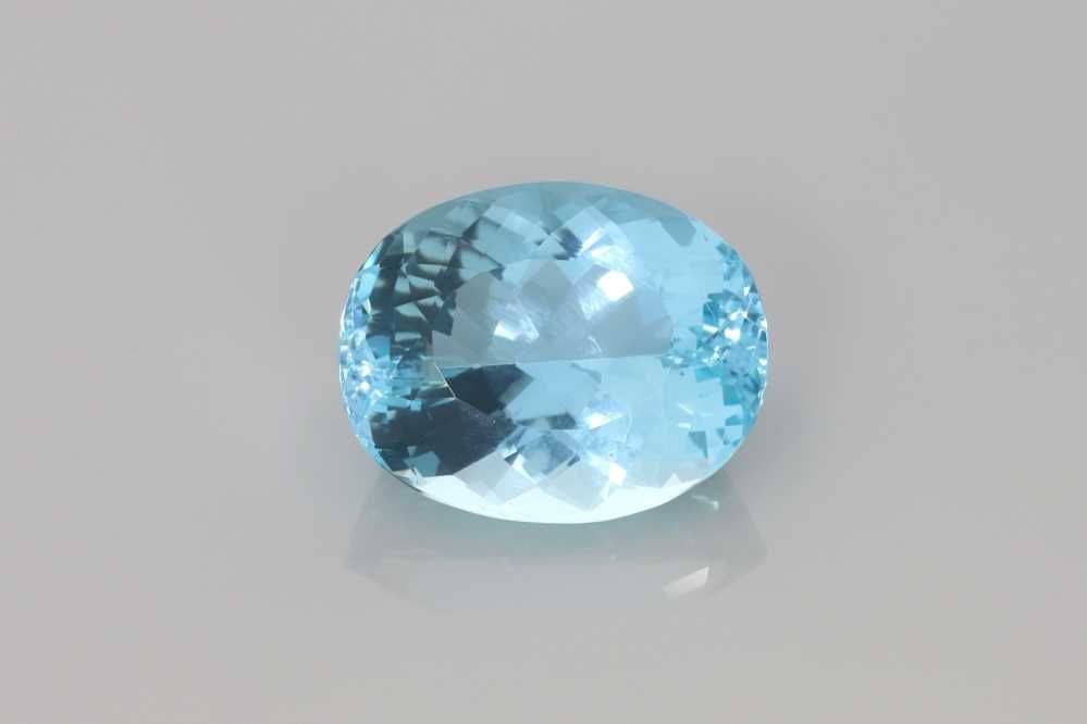AQUAMARINE FACETED 5.17ct BLUE BLUE SI MOZAMBIQUE NONE