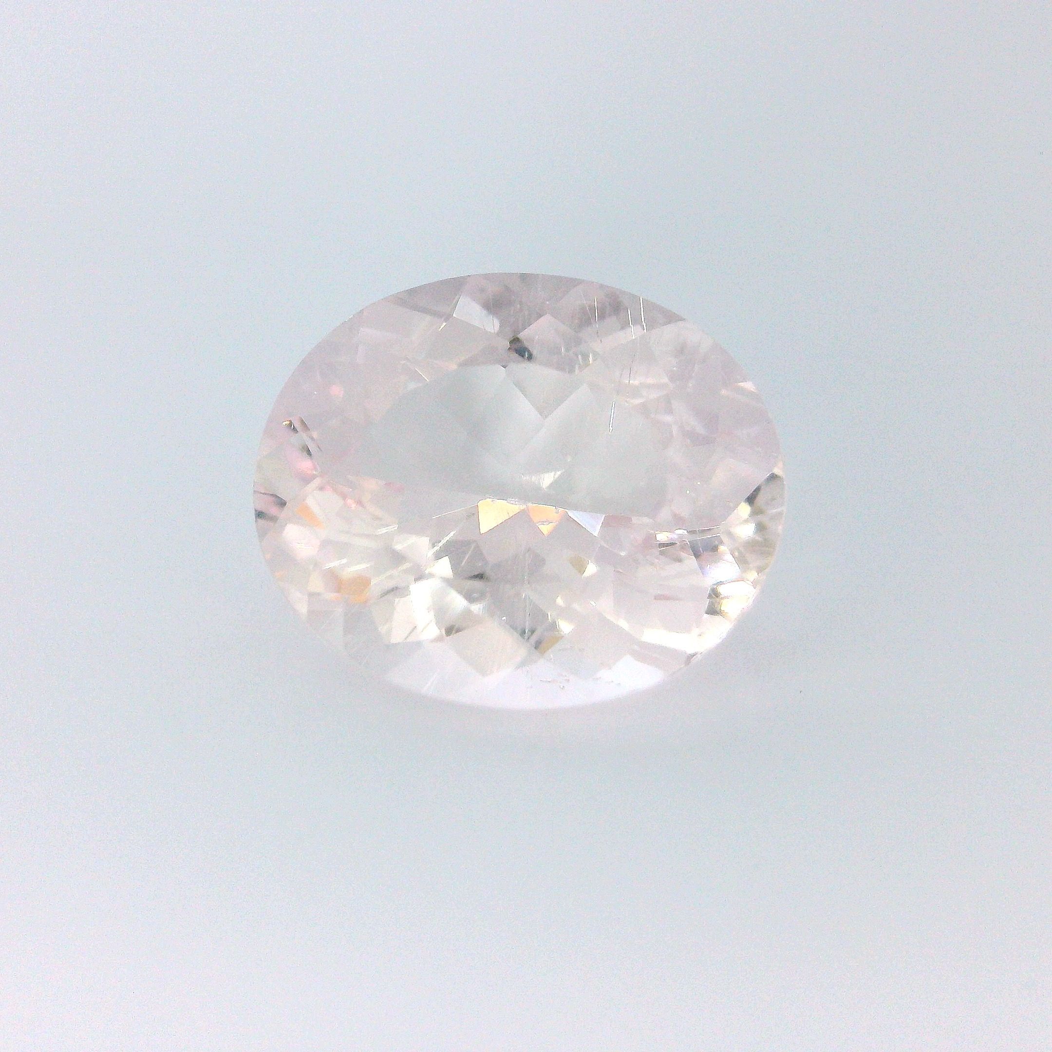 Morganit 5,51 ct, różowy, szlif owalny