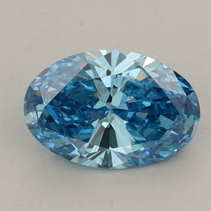 0.94 CT Fancy Vivid Blue OVAL