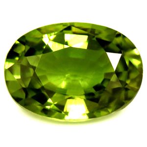 Szafir 1,12 ct, zielony, szlif owalny