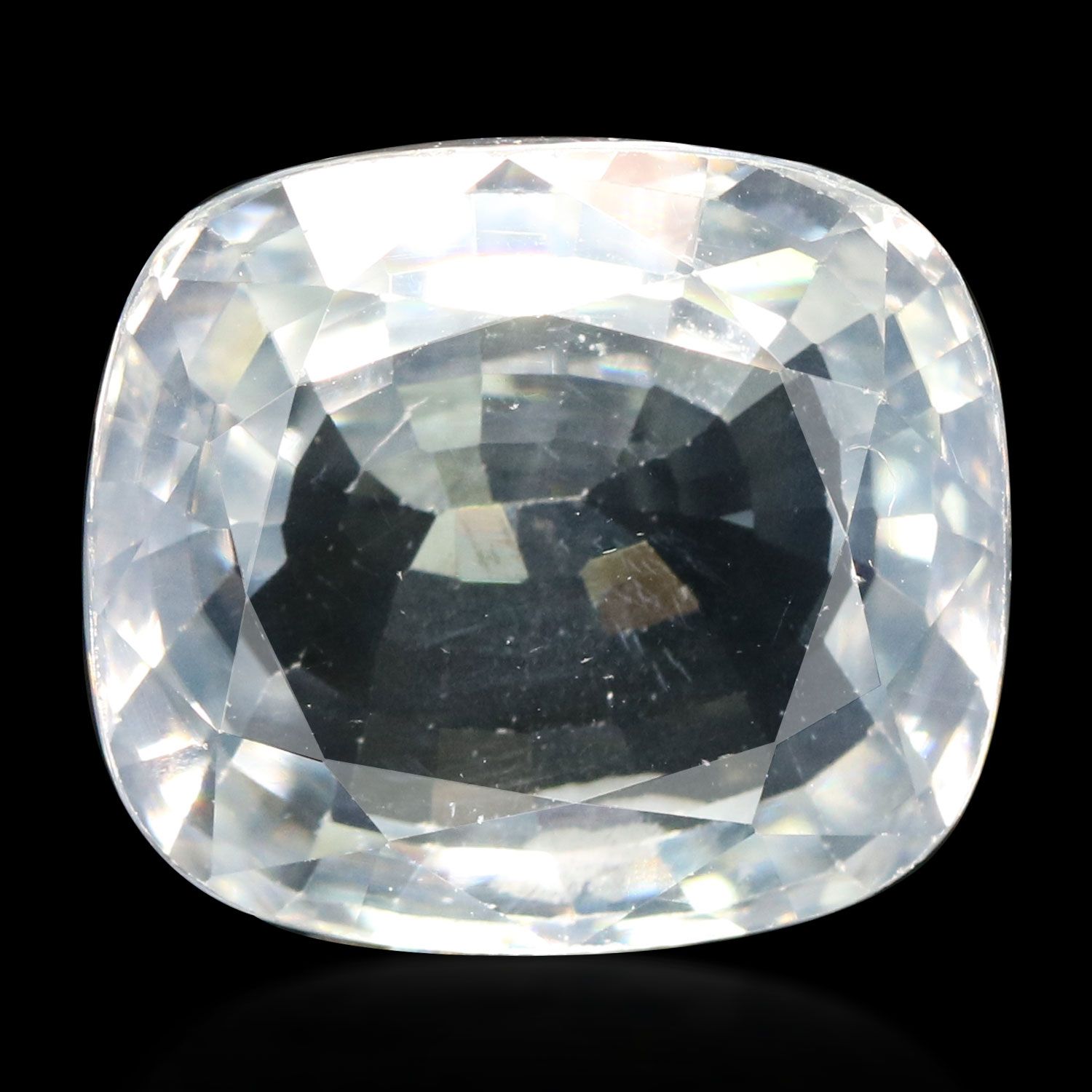 ZIRCON FACETED 12.32ct WHITE MI CAMBODIA NONE