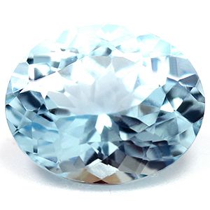 Akwamaryn 3,44 ct, niebieski, szlif owalny