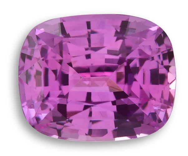 Szafir 1,58 ct, różowy, szlif cushion