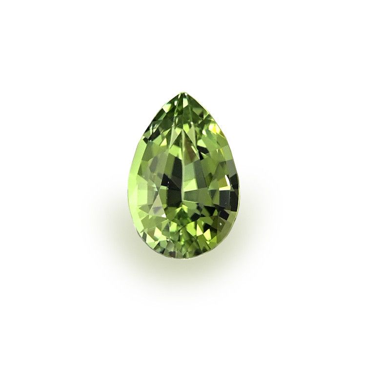 TOURMALINE FACETED 0.8ct GREEN Green EC MOZAMBIQUE HEATED
