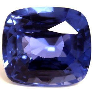 Szafir 3,41 ct, niebieski, szlif cushion