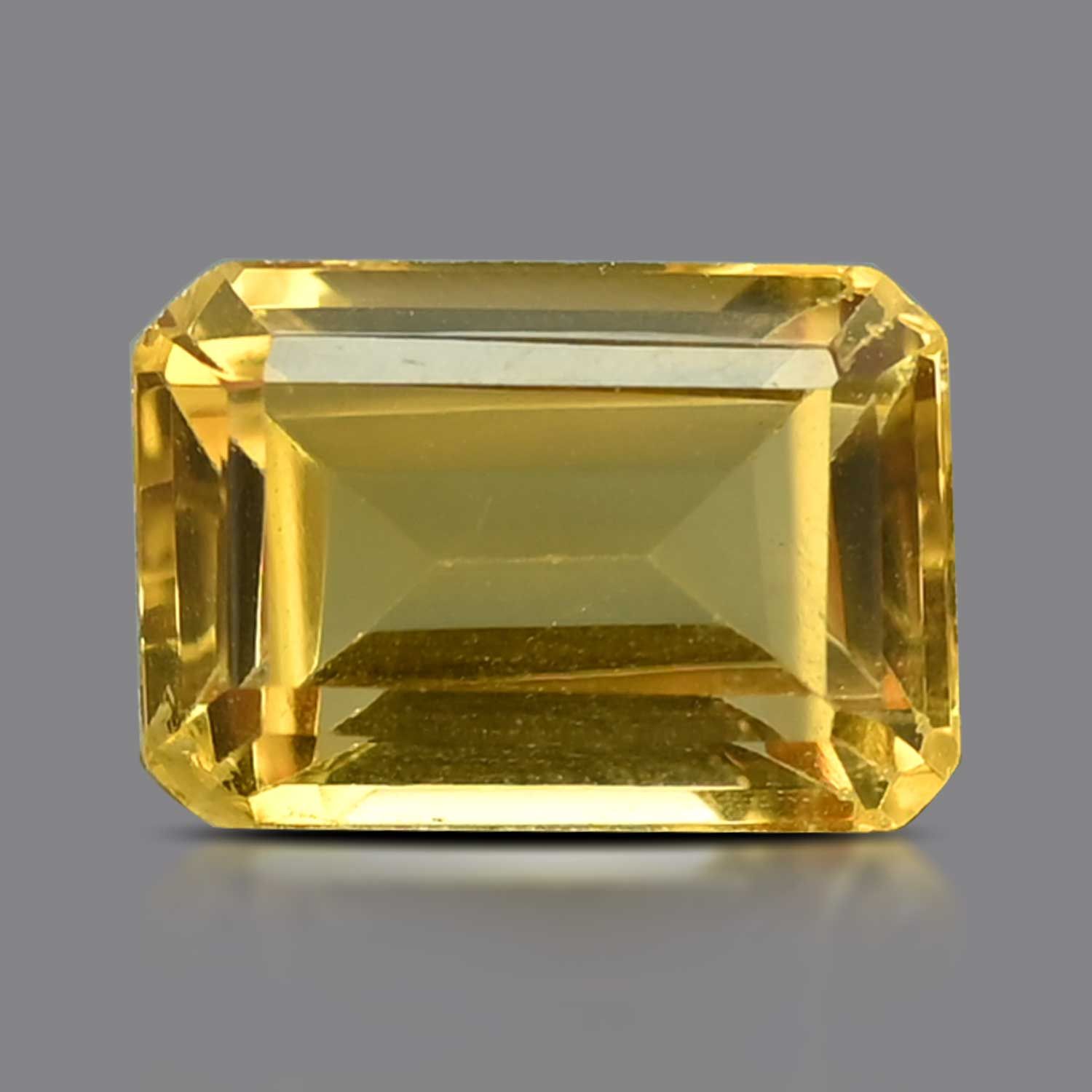 CITRINE FACETED 6.14ct YELLOW EC BRAZIL NONE
