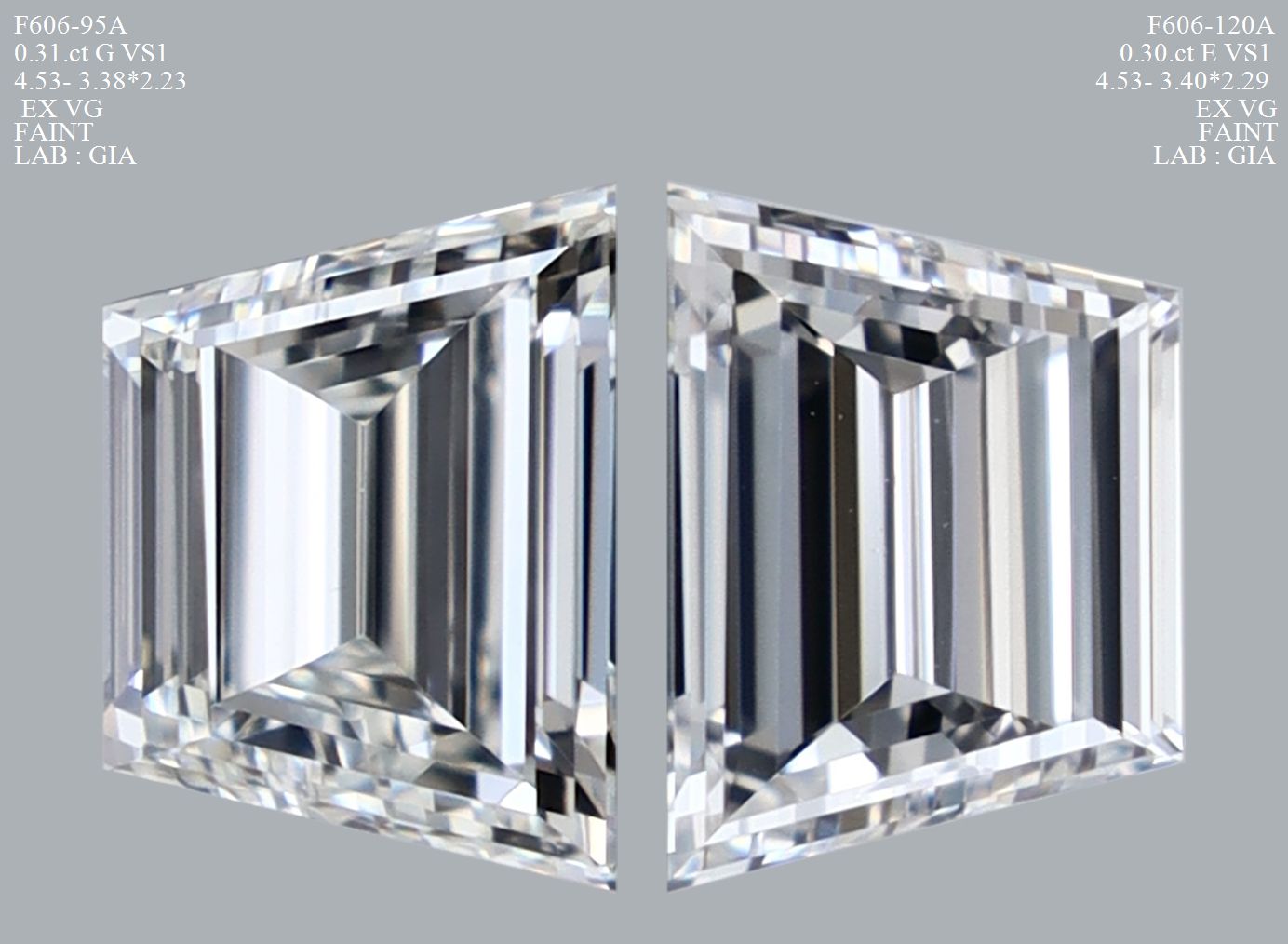 Prírodný diamant trapezoid,...