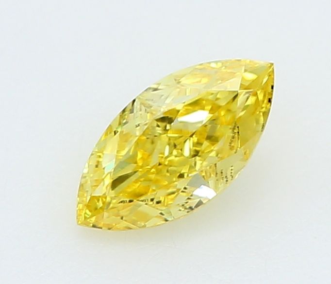 0.26 CT Fancy Vivid Yellow MARQUISE