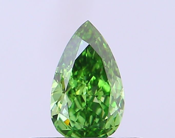 0.29 CT Fancy Vivid Green PEAR