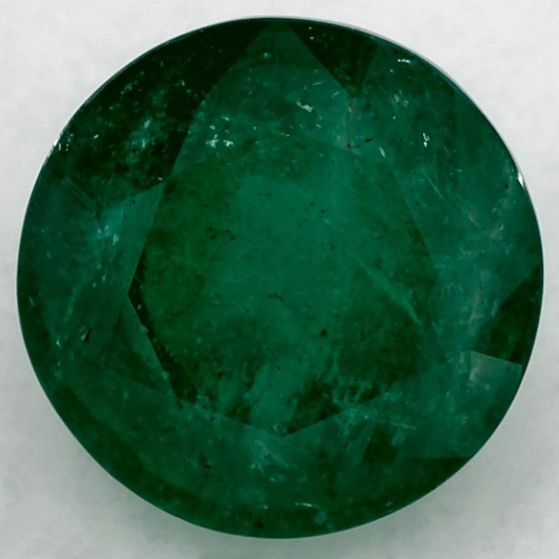 Szmaragd 2,19 ct, zielony, szlif okrągły