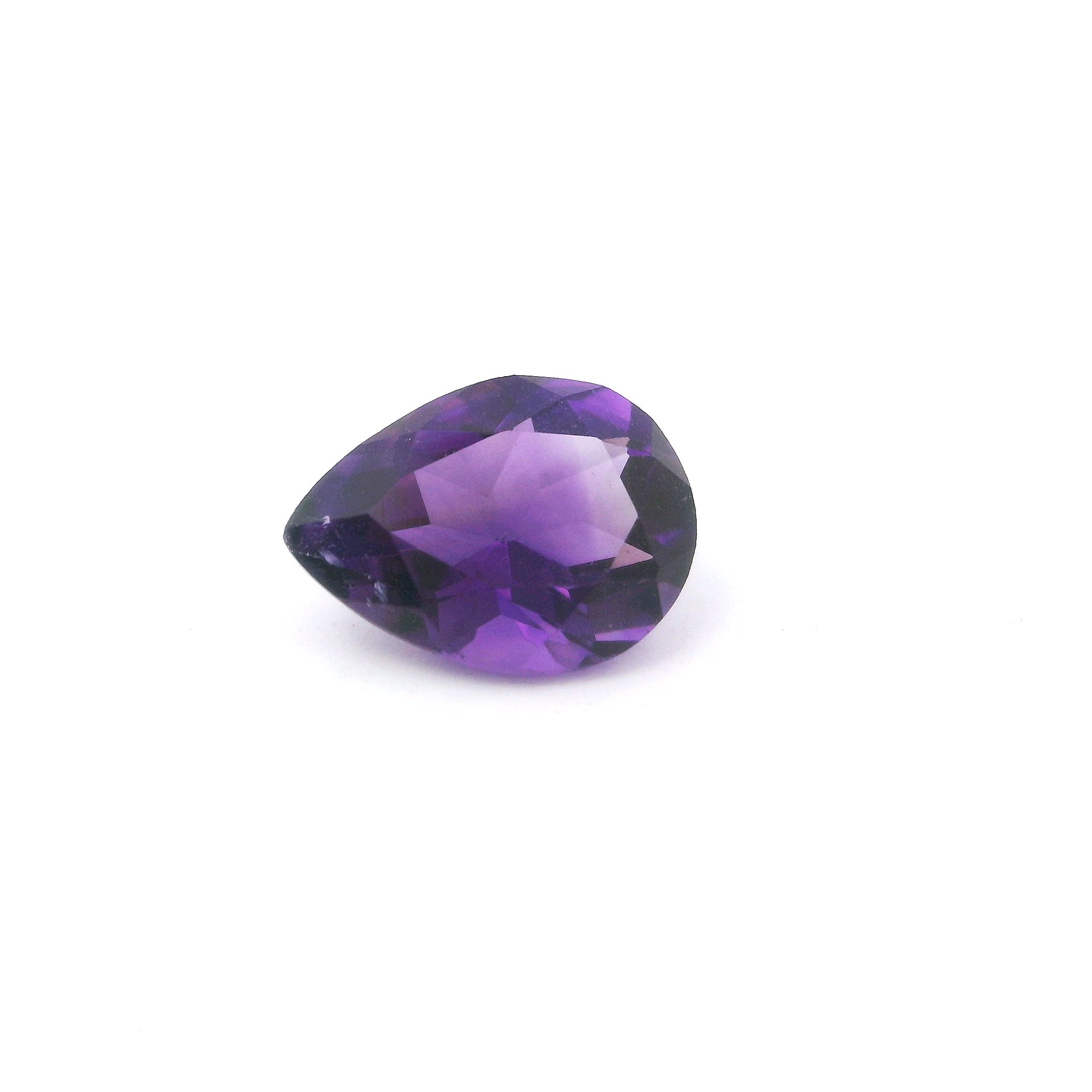 Ametyst 1,43 ct, purpurowy, szlif gruszka