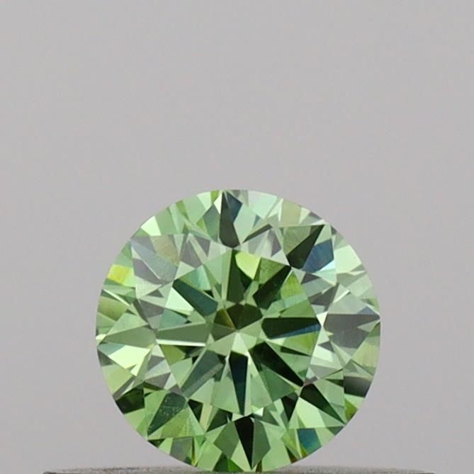 0.3 CT Fancy Vivid Green ROUND