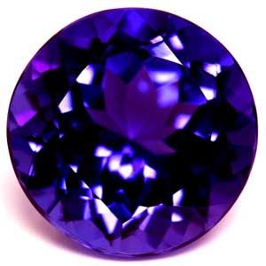 Tanzanit 4,67 ct, niebieski, szlif okrągły