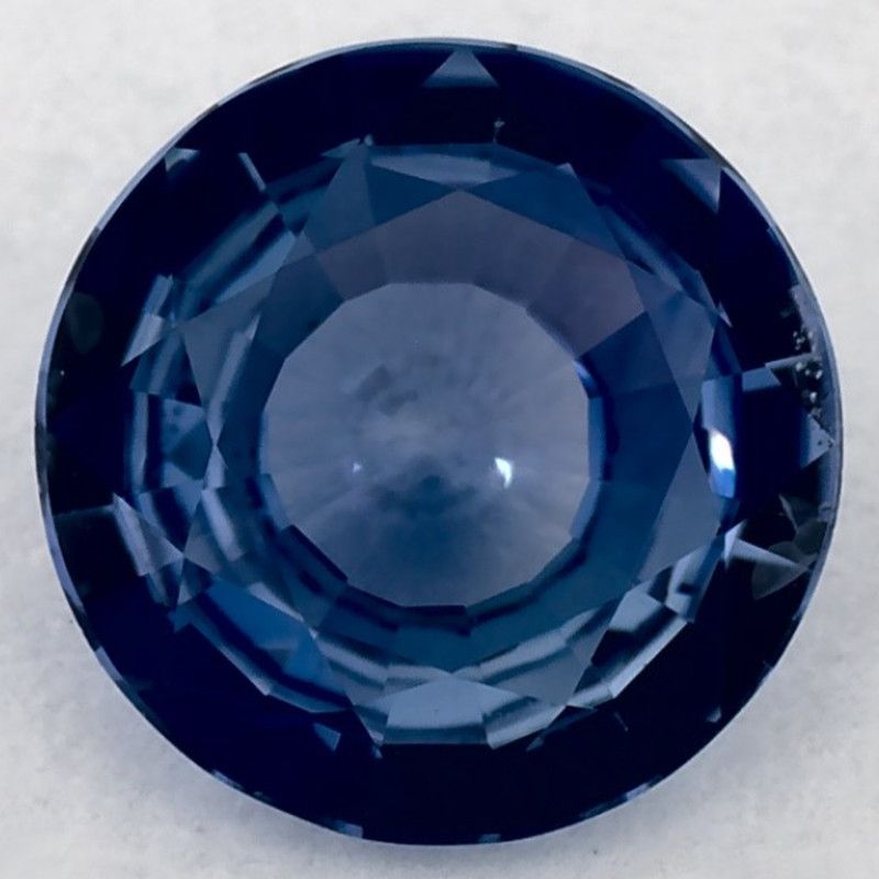 Szafir 1,08 ct, niebieski, szlif okrągły