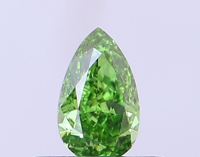 0.31 CT Fancy Vivid Green PEAR